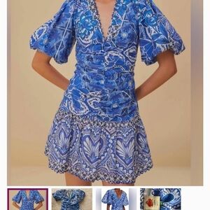 Blue Floral Farm Rio Mini Dress